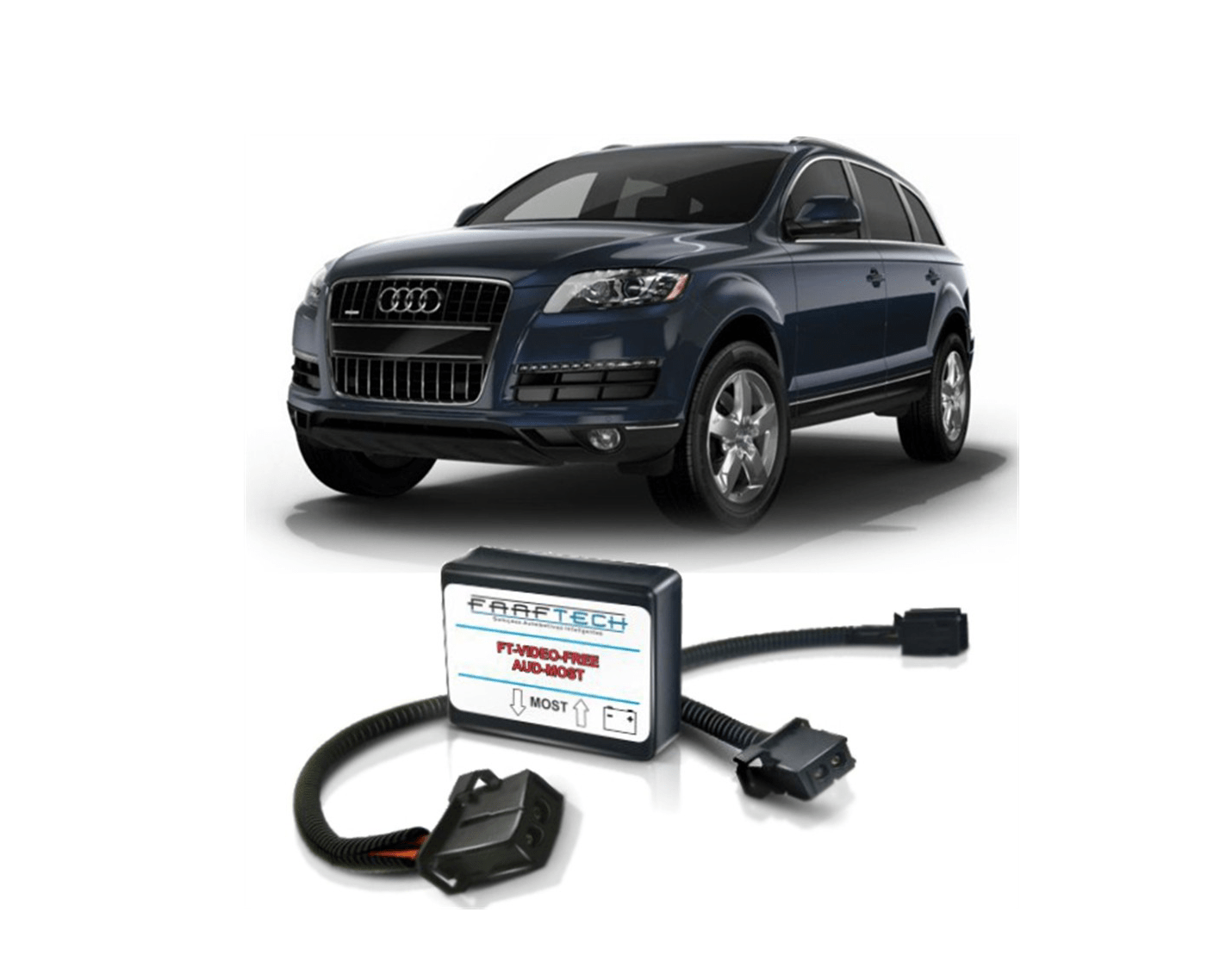 INTERFACE DESBLOQUEIO DE TELA AUDI Q7 2011 EM DIANTE FAAFTECH FT-VIDEO-FREE AUD-MOST