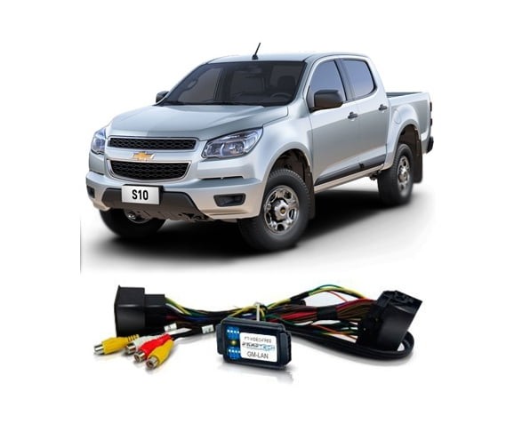 INTERFACE DESBLOQUEIO DE TELA GM NOVA S10 LT 2014 EM DIANTE COM MYLINK FAAFTECH FT-VIDEO-FREE GM LAN