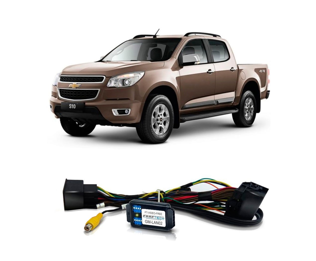 INTERFACE DESBLOQUEIO DE TELA GM S10 LTZ 2014 EM DIANTE FAAFTECH FT-VIDEO-FREE GM LAN02