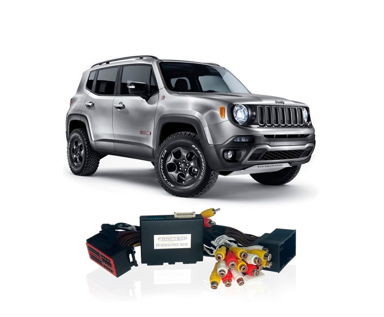INTERFACE DESBLOQUEIO DE TELA JEEP RENEGADE 2015 A 2016 FAAFTECH FT-VIDEO-FREE UC15