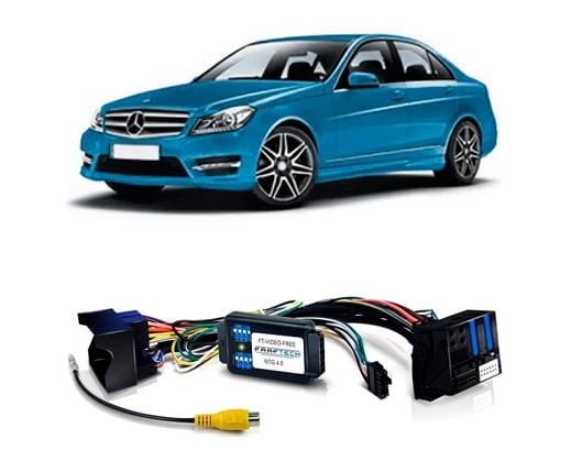 INTERFACE DESBLOQUEIO DE TELA MERCEDES CLASSE C 2008 ATÉ 2011 FAAFTECH FT-VIDEO-FREE NTG 4.0