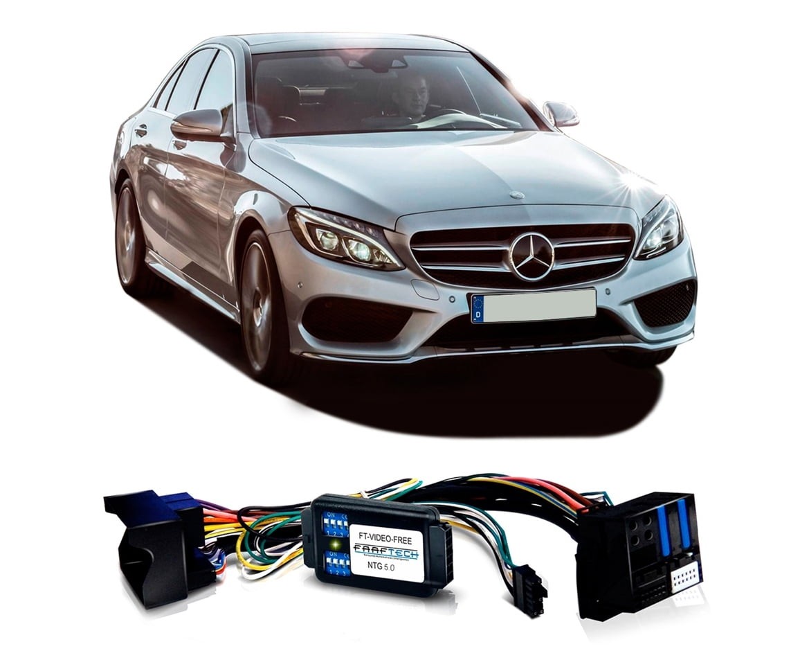 INTERFACE DESBLOQUEIO DE TELA MERCEDES CLASSE C 2015 EM DIANTE FAAFTECH FT-VIDEO-FREE NTG 5.0